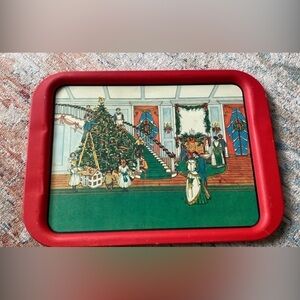 Polpourri Press Vintage Metal Christmas Tray